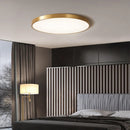 LED-Deckenleuchte Minimalistisch mit Fernbedienung in Gold-Messing