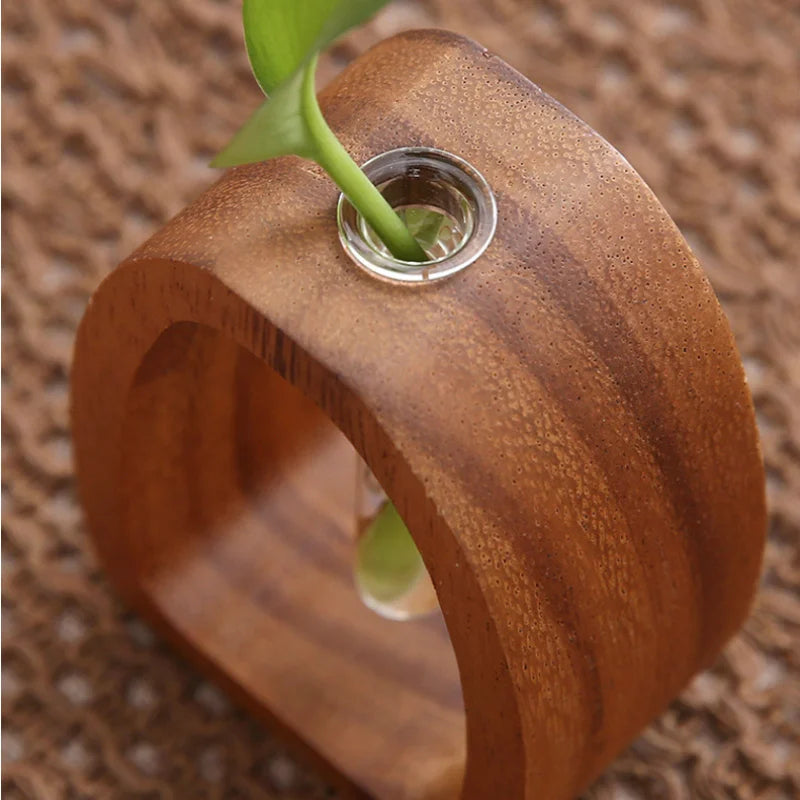 ustensile en bois massif pour arrangement floral créatif et simple - vue 7 sur 7