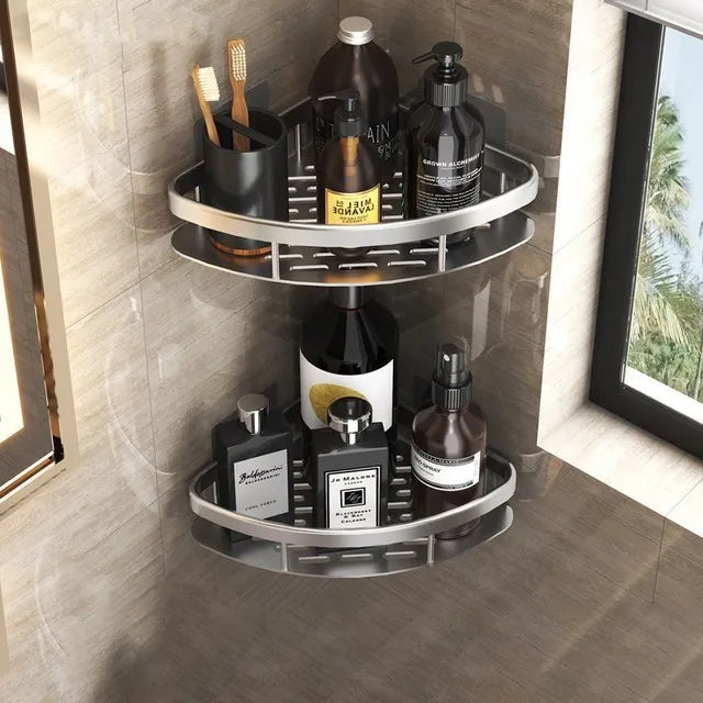 étagères murales de luxe antirouille pour accessoires de bain