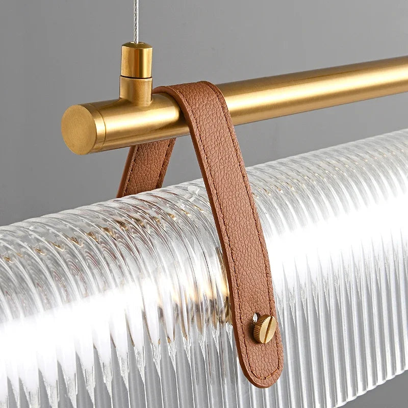 Kronleuchter aus Acryl mit LED-Band für moderne Beleuchtung - vue 4 sur 11