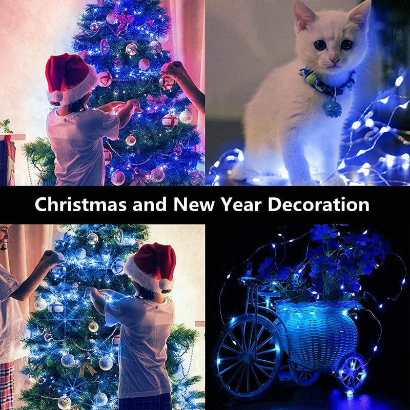lot de 10 guirlandes lumineuses à piles pour toutes occasions - vue 5 sur 7
