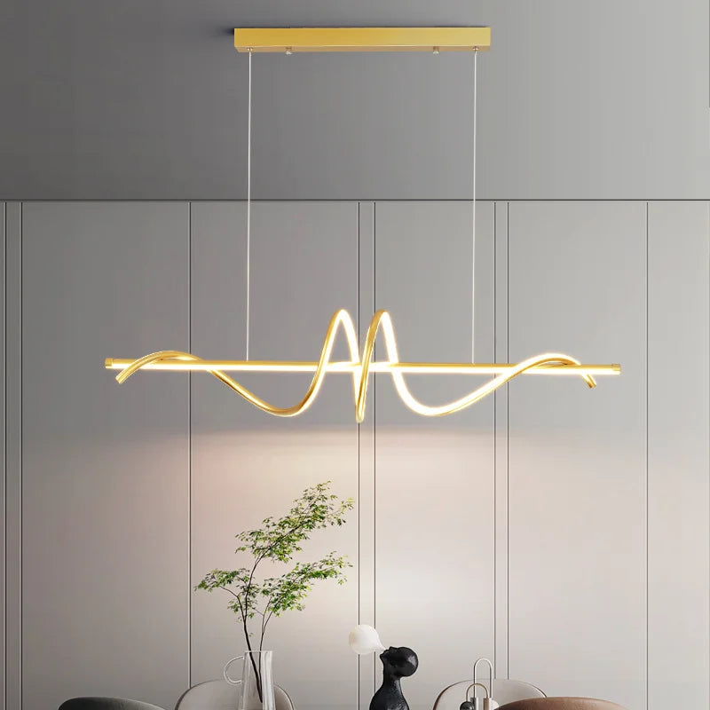 Plafonnier Led suspendu au Design moderne et Simple - vue 4 sur 15