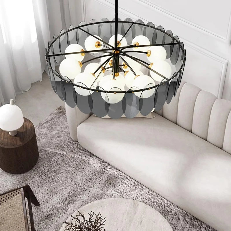 Lustre moderne led pour salle à manger pour plafond éclairage intérieur - vue 4 sur 16