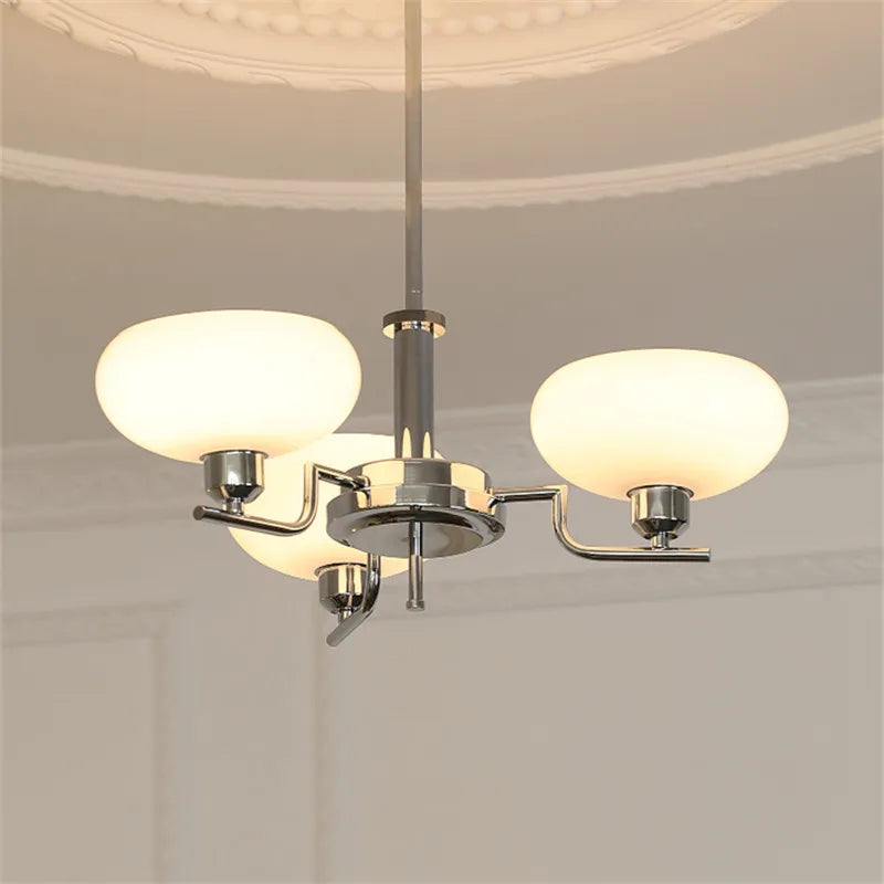 lustre bauhaus en verre pour décoration moderne et design - vue 4 sur 13