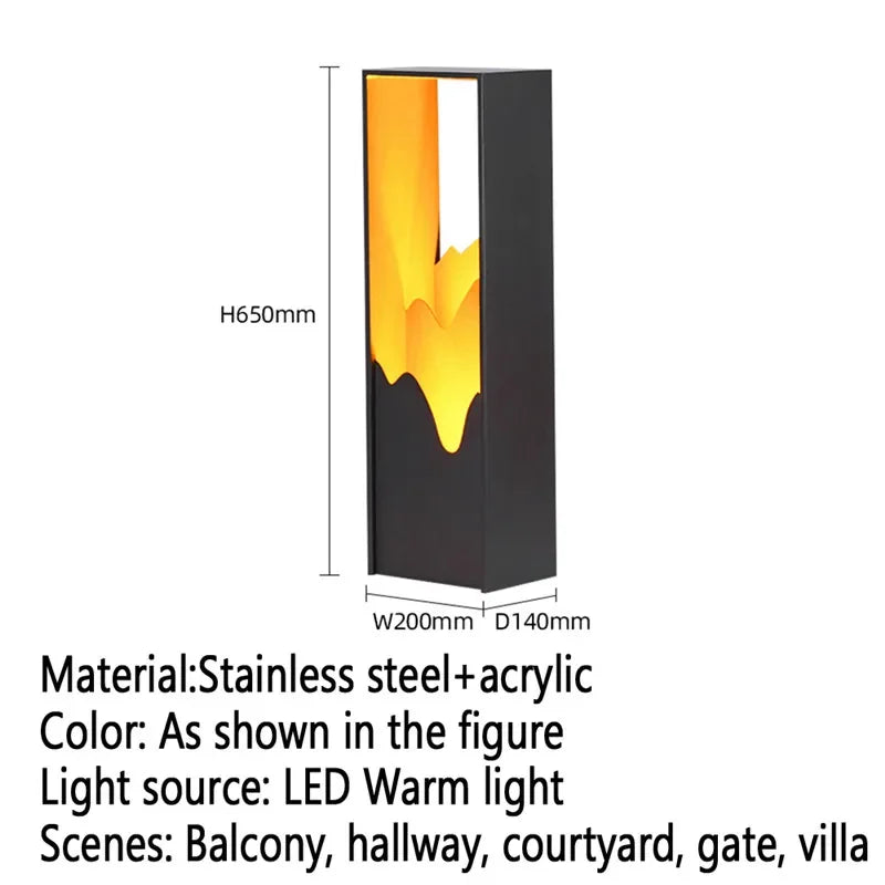 Moderne LED-Außenleuchte für Garten und Hof - vue 45 sur 47