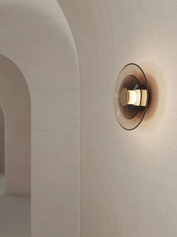 applique murale led en verre design créatif minimaliste pour intérieur - vue 6 sur 12