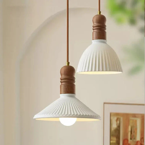 lustre nordique en bois massif pour décoration intérieure - vue 3 sur 14