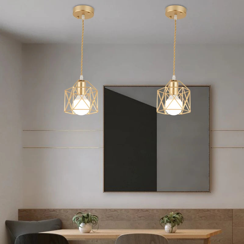 Moderne Pendelleuchte aus Eisen für elegante Inneneinrichtung - vue 5 sur 6