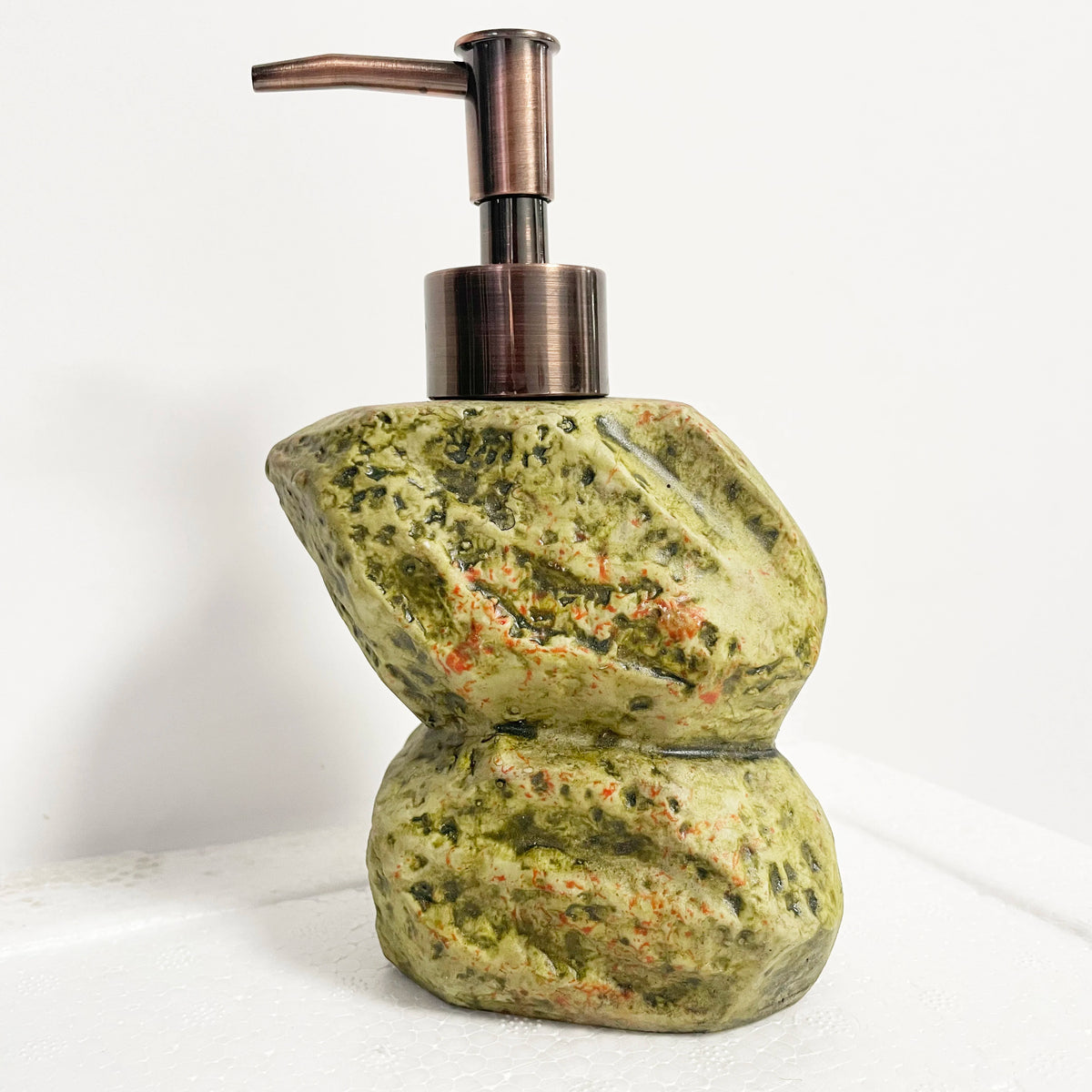 Ceramic Liquid Soap Dispenser, Personalized Bathroom Hand Wash Shampoo, Body Wash Dispensing Soap Bottle, Manual Push, 300ml - vue 6 sur 6