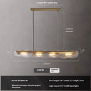 Moderne Pendelleuchte aus Kupfer und Glas für Restaurants