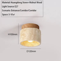 plafonnier moderne en marbre led pour décoration d'entrée