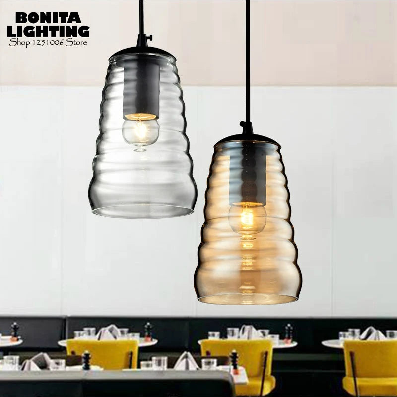suspension moderne en verre transparent pour intérieur - vue 9 sur 11