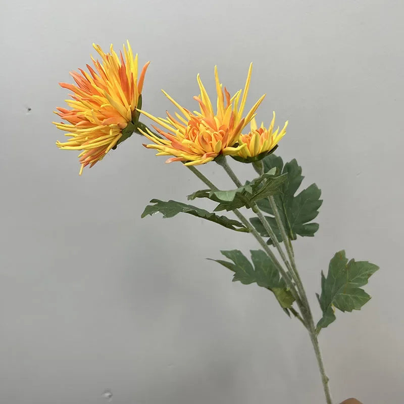 plante artificielle chrysanthème toucher réaliste décoration centre commercial