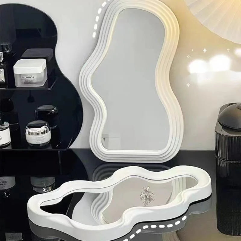 miroir mural nuage kawaii pour décoration intérieure et maquillage - vue 5 sur 12
