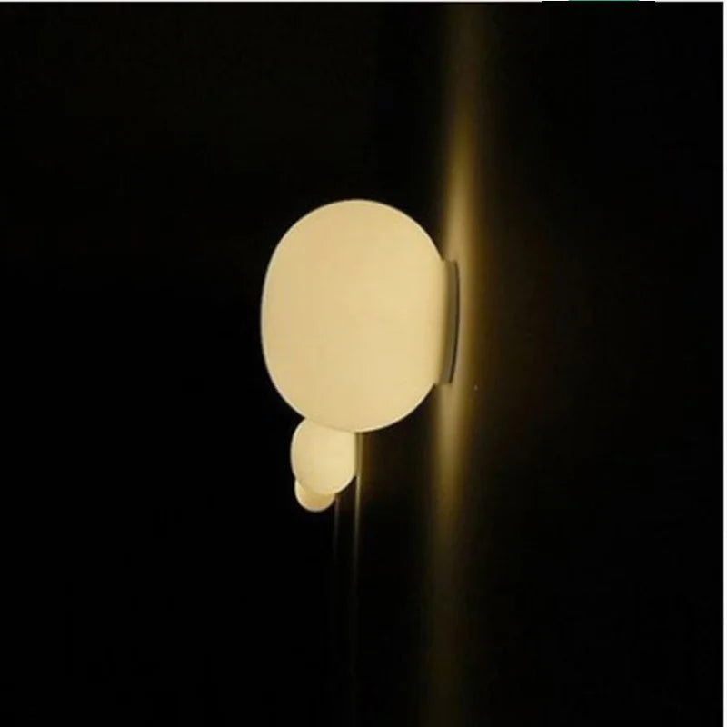 plafonnier sphérique simple applique intérieure en verre - vue 3 sur 13