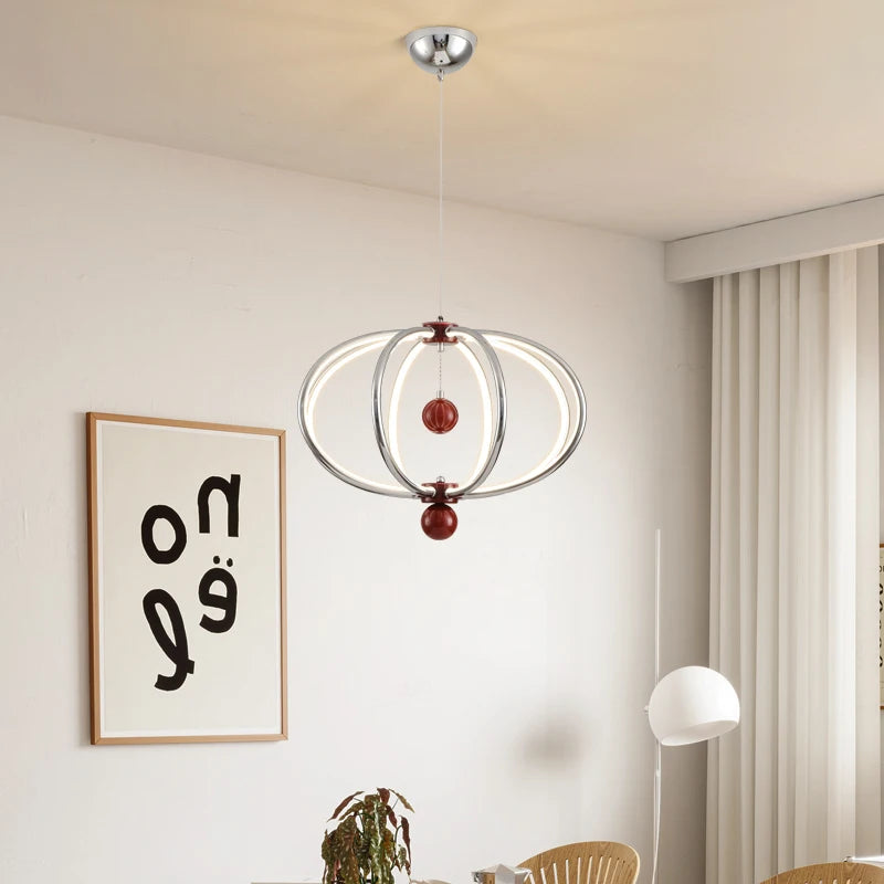 lustre led suspendu pour décoration intérieure et éclairage moderne - vue 5 sur 9
