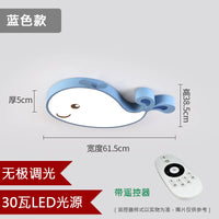 plafonnier LED créatif baleine pour chambre d enfant moderne