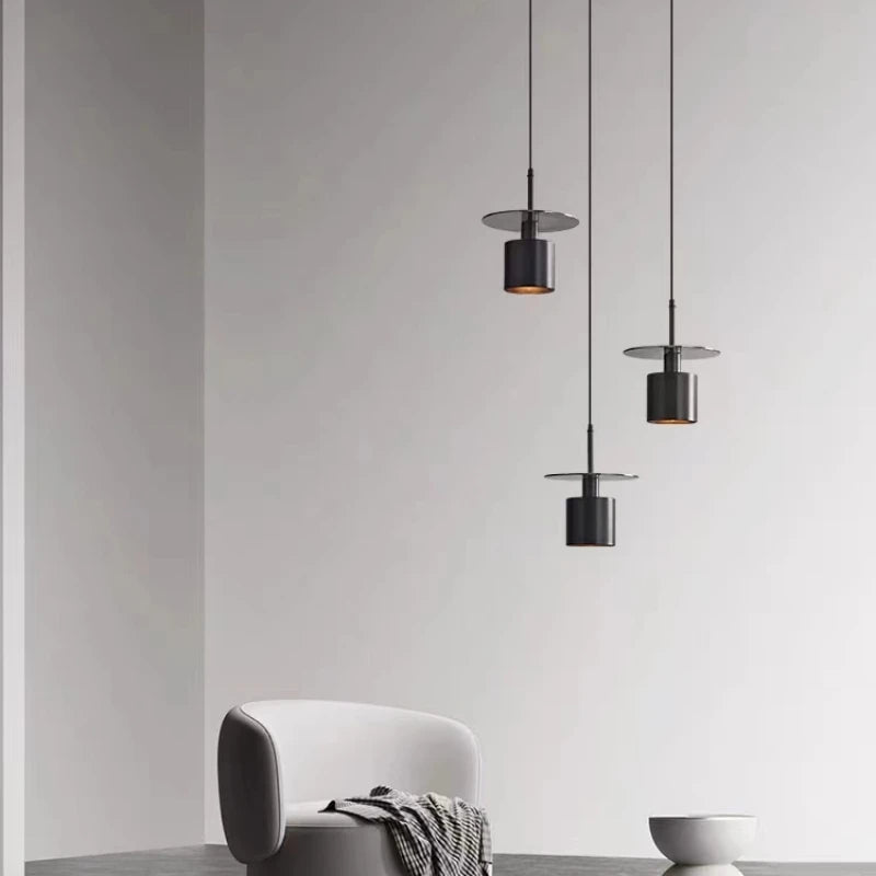 suspension LED en laiton avec cordon réglable pour bar - vue 2 sur 6