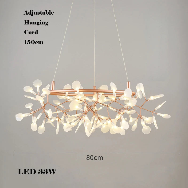 lustre LED créatif en acier inoxydable et acrylique pour décoration intérieure - vue 10 sur 18