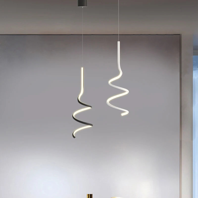 Petite lampe suspendue moderne et Simple pour chambre à coucher - vue 4 sur 11