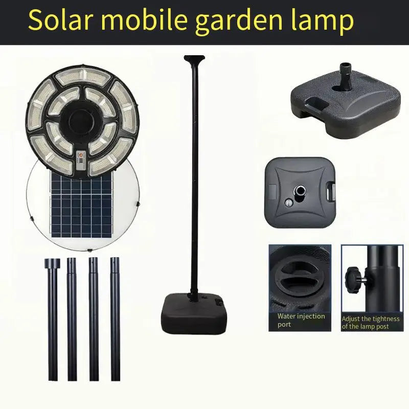 Runde Solarleuchte für Garten und Außenbeleuchtung - vue 15 sur 17