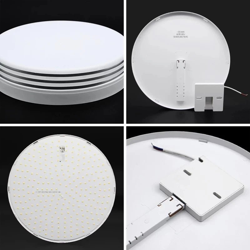 Runder ultra-flacher LED-Deckenleuchte modern für Innenbeleuchtung - vue 8 sur 14