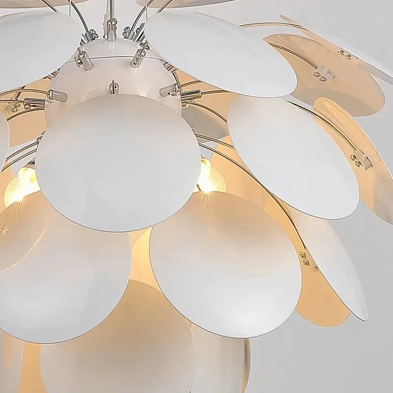 lustre moderne en verre forme pomme de pin pour décoration intérieure - vue 7 sur 9