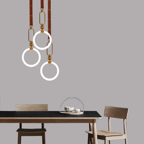 Nordische LED-Deckenleuchte Ring Design für Innenbereiche - vue 2 sur 7