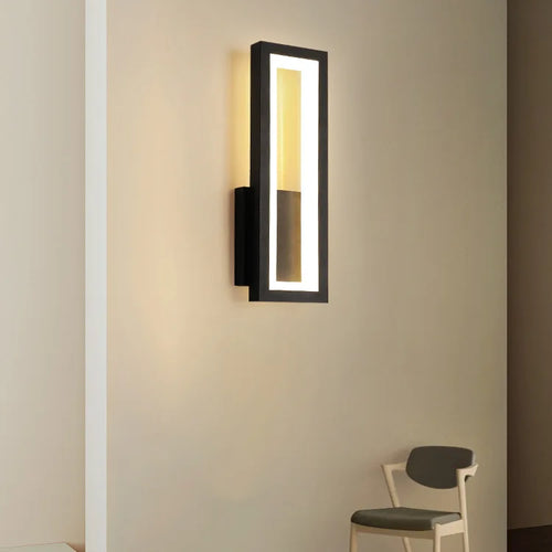 applique murale minimalistes modernes maison led applique noir blanc allée
