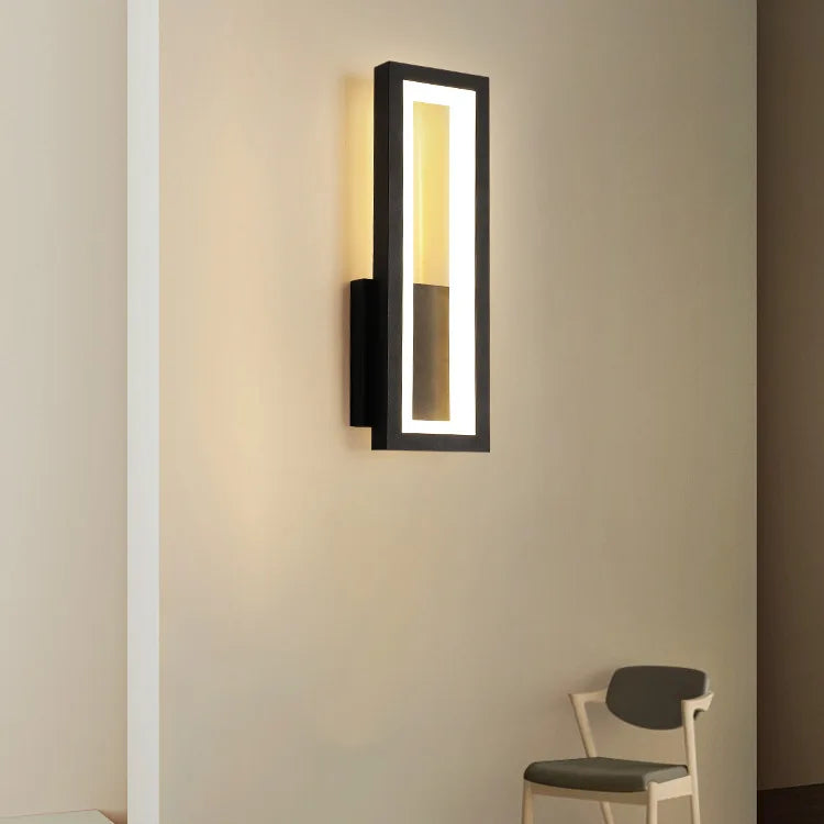 applique murale minimalistes modernes maison led applique noir blanc allée - vue 3 sur 11