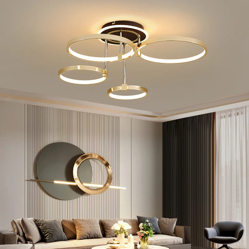 plafonnier led moderne design élégant pour intérieur lumineux - vue 3 sur 10