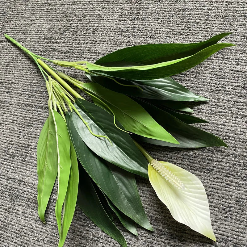 plantes artificielles tropicales monstera anthurium pour décoration intérieure - vue 10 sur 12