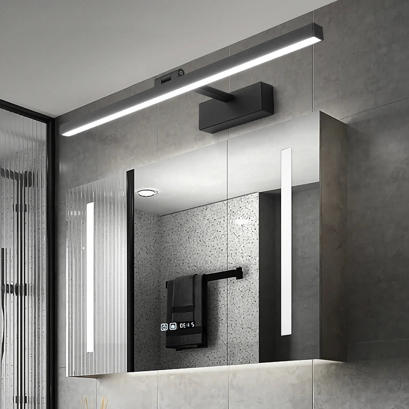 lampe de miroir nordique simple éclairage mural led anti-buée décoratif - vue 3 sur 8