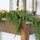 Realistische Tannengirlande für Weihnachtsdekoration und DIY