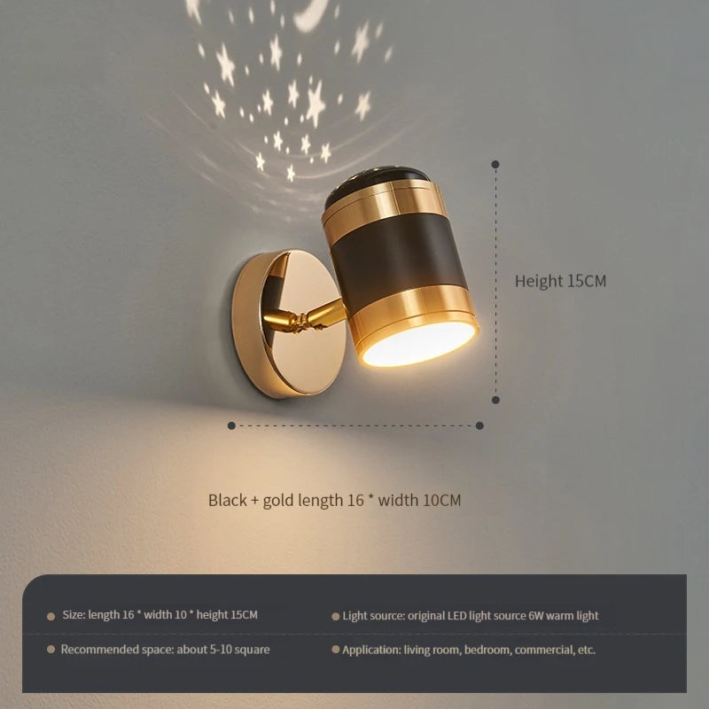 Moderne drehbare LED-Wandleuchte Leselampe Dekoration