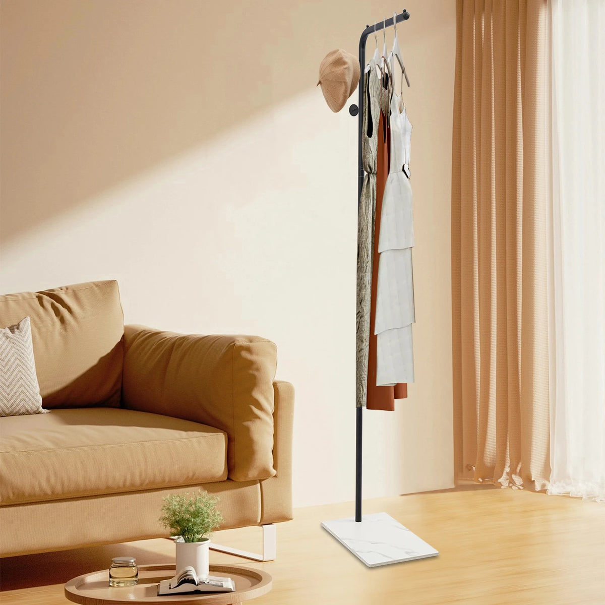 cintre à vêtements autonome grande capacité design résistant durable - vue 3 sur 7
