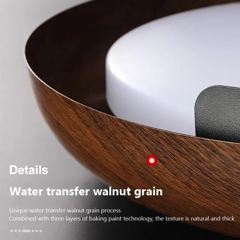 Plafonnier LED en forme de bois au design nordique moderne