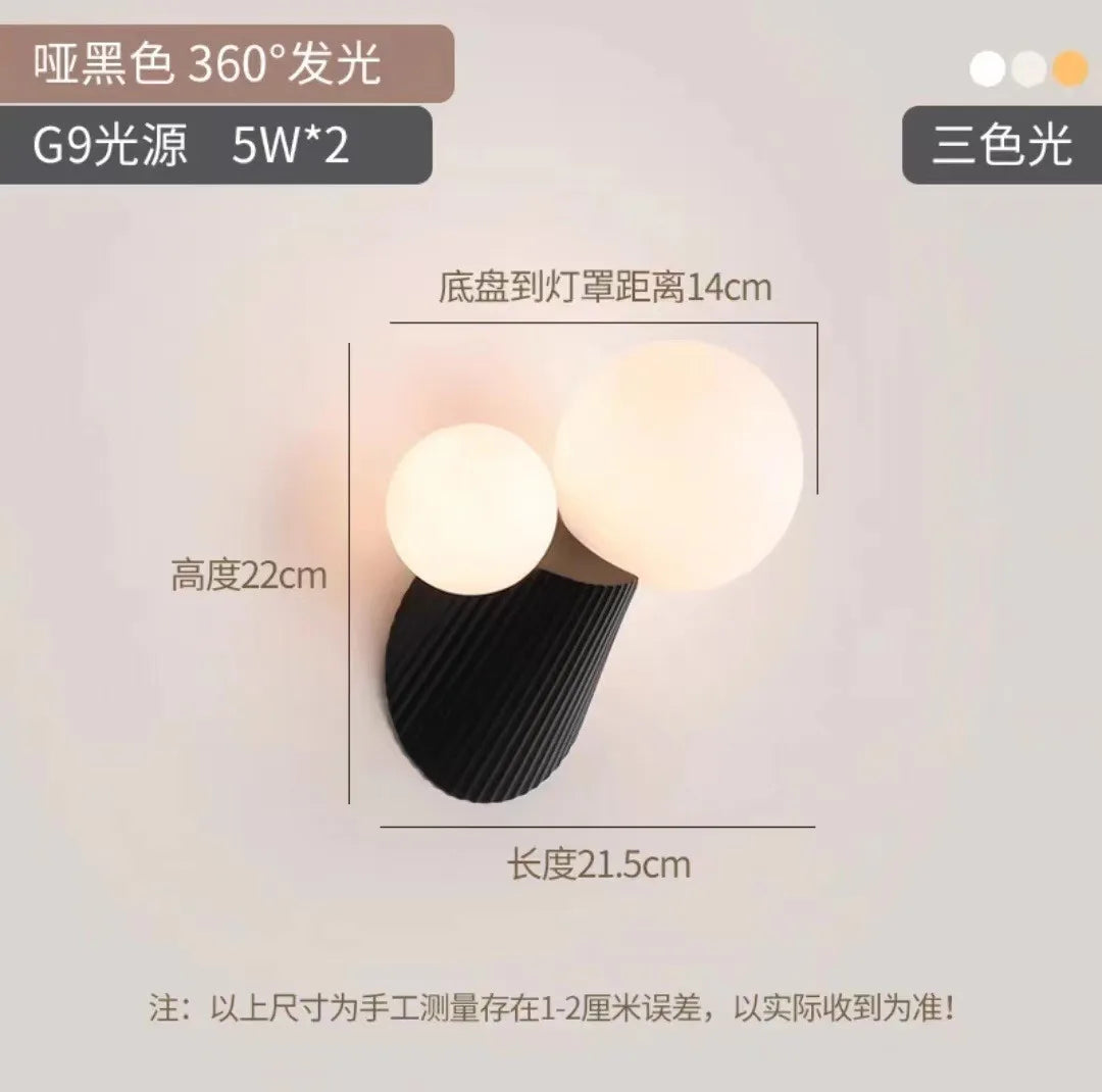 LED-Wandleuchte Kaktus aus Resin und Glas für das Arbeitszimmer - vue 11 sur 11