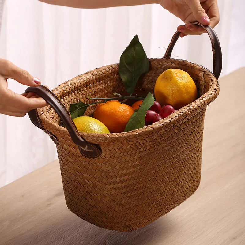 panier en osier pour rangement et décoration polyvalente - vue 4 sur 8