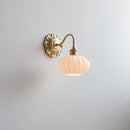 applique led verre gris fumé cuivre moderne intérieur