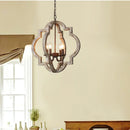 lustre vintage en bois massif pour un intérieur élégant