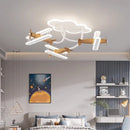 Deckenleuchte Flugzeug aus Holz für modernes und gemütliches Kinderzimmer