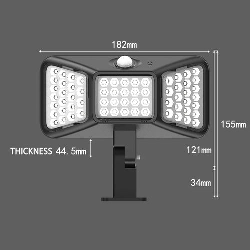 Applique murale extérieur cour jardin couloir Ip65 solaire Led étanche
