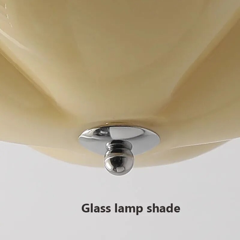 Lustre LED minimaliste citrouille en verre - vue 7 sur 9