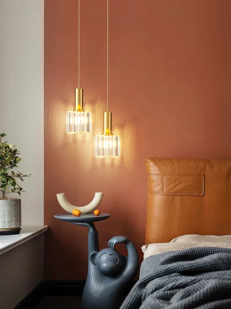 lustre en cristal de luxe design moderne pour éclairage intérieur - vue 6 sur 9
