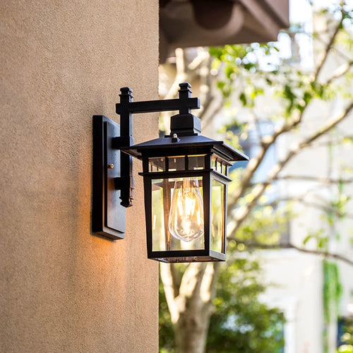 Außenwandleuchte Retro für Garten und Balkon - vue 6 sur 9