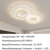 LED-Deckenleuchte Spot mit floralem Design aus Acryl für die Innendekoration