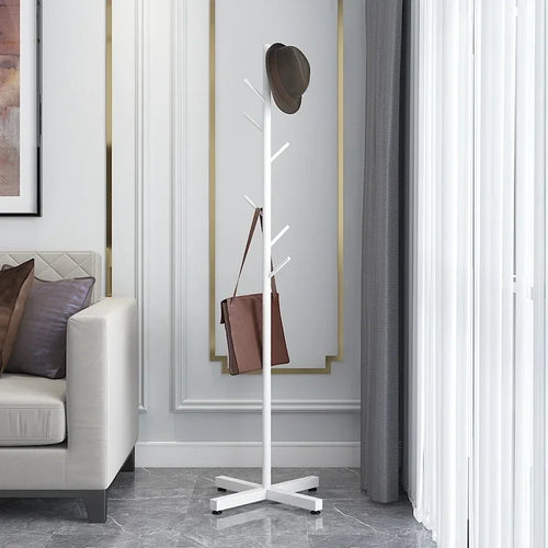 Multifunctional Floor Coat Rack, Hat Hanger, Tree Style, Freestanding Handbag Organizer, Luxury Storage Stand, 7 Hooks - vue 16 sur 28