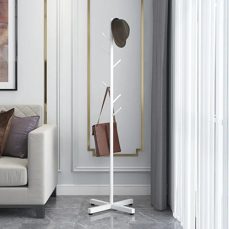 Multifunctional Floor Coat Rack, Hat Hanger, Tree Style, Freestanding Handbag Organizer, Luxury Storage Stand, 7 Hooks - vue 15 sur 28