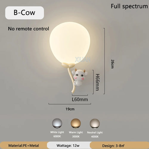 Kreative Wandleuchte in Ballonform für Kinder - vue 11 sur 10